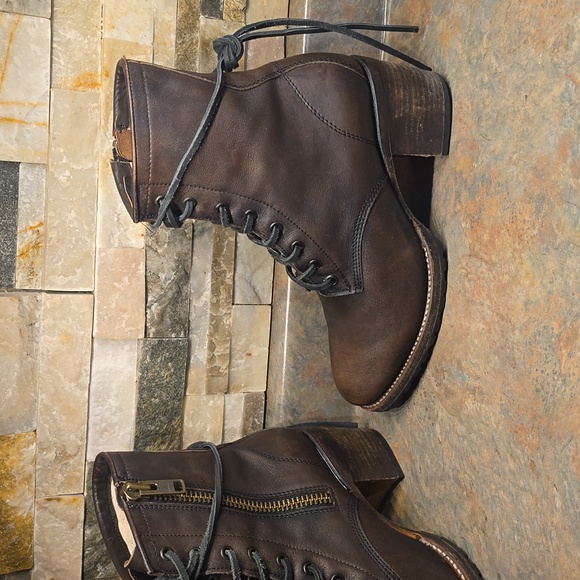 Freebird Dark Brown Cavalier Lace-Up Boots - Picture 2 of 7
